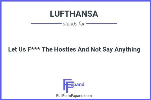 Full form of LUFTHANSA