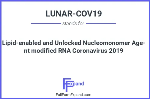 Full form of LUNAR-COV19