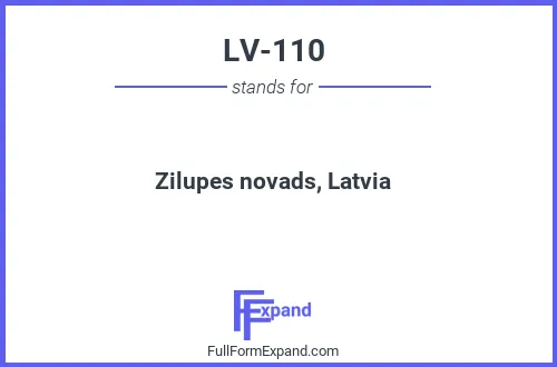 Full form of LV-110