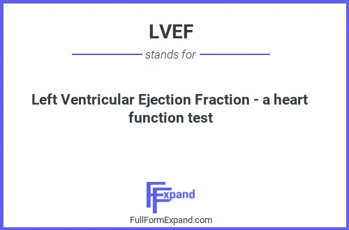 Full form of LVEF