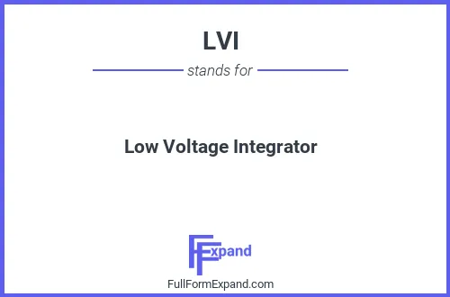 Full form of LVI