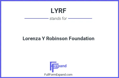 Full form of LYRF