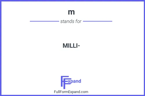 Full form of m