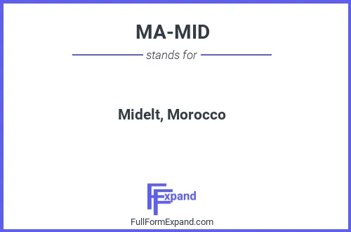 Full form of MA-MID