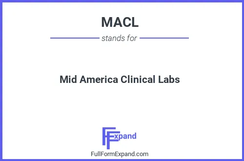 Full form of MACL