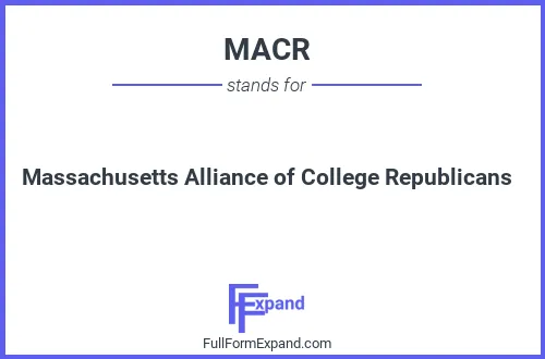 Full form of MACR