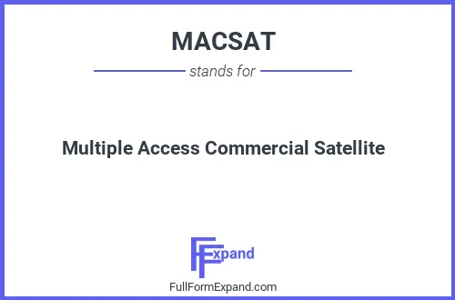 Full form of MACSAT