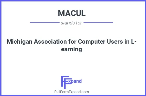Full form of MACUL