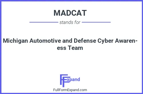 Full form of MADCAT