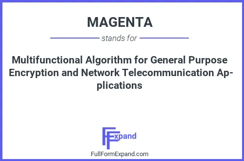 Full form of MAGENTA