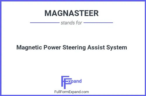 Full form of MAGNASTEER