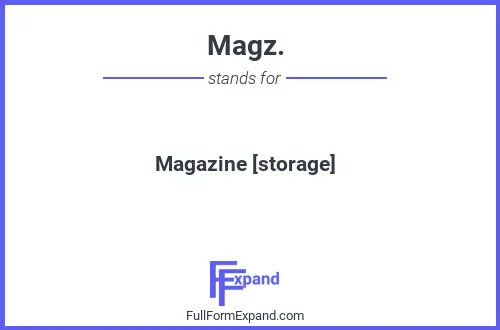 Full form of Magz.