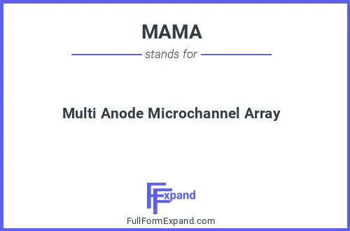 Full form of MAMA
