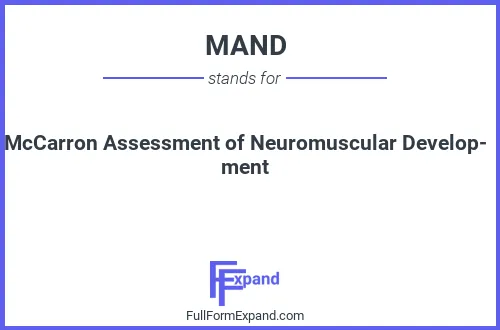 Full form of MAND