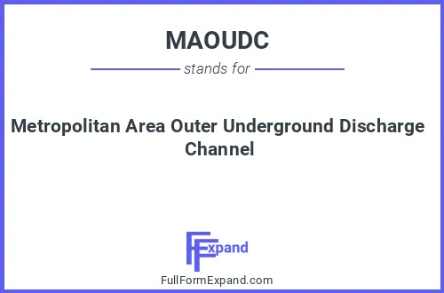 Full form of MAOUDC