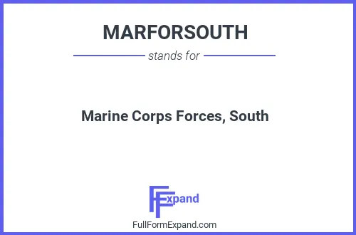 Full form of MARFORSOUTH