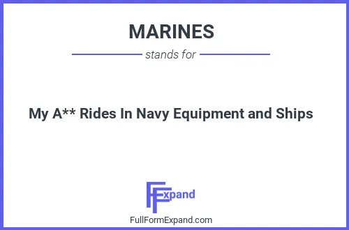 Full form of MARINES
