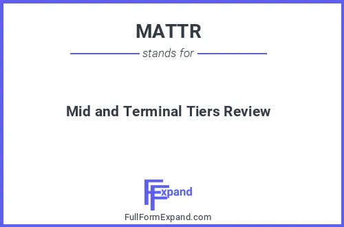 Full form of MATTR