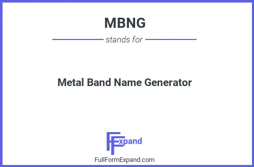 Full form of MBNG