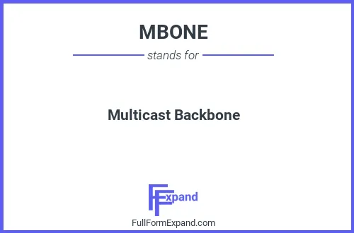 Full form of MBONE
