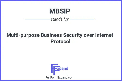 Full form of MBSIP