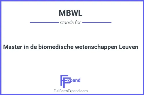 Full form of MBWL