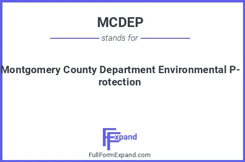 Full form of MCDEP