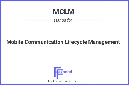 Full form of MCLM