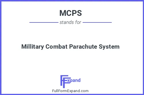 Full form of MCPS