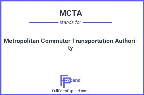 Full form of MCTA
