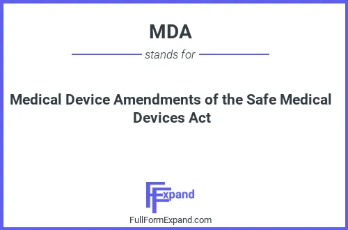 Full form of MDA