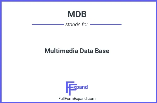 Full form of MDB