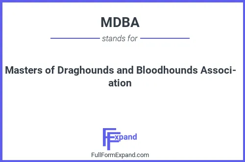 Full form of MDBA