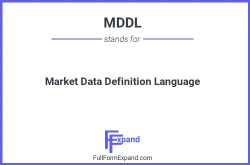 Full form of MDDL