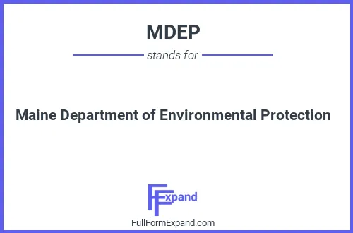 Full form of MDEP