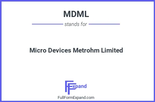 Full form of MDML