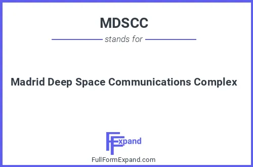 Full form of MDSCC