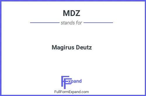 Full form of MDZ