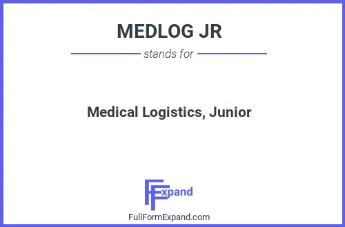 Full form of MEDLOG JR