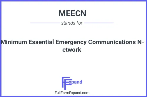 Full form of MEECN