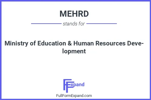 Full form of MEHRD