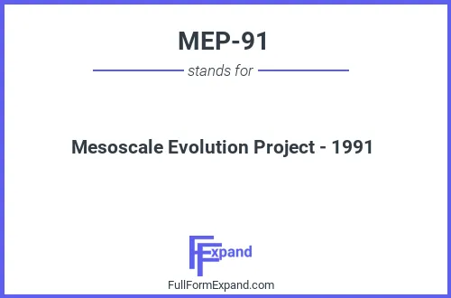 Full form of MEP-91