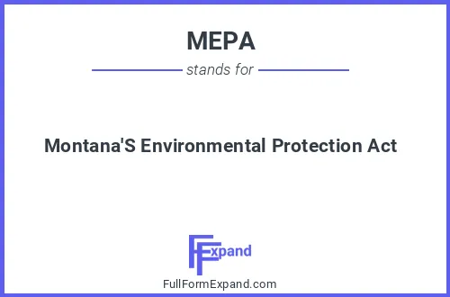 Full form of MEPA