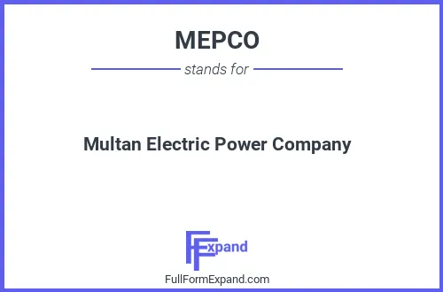 Full form of MEPCO