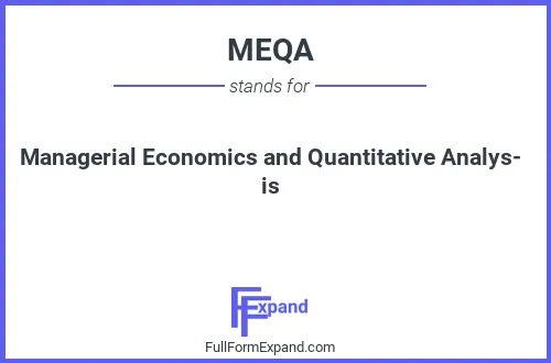 Full form of MEQA