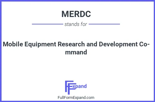 Full form of MERDC