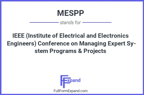 Full form of MESPP