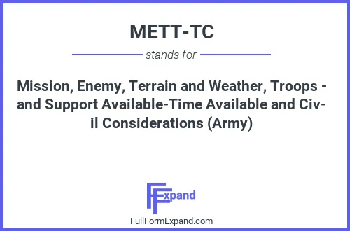 Full form of METT-TC
