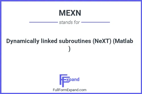 Full form of MEXN