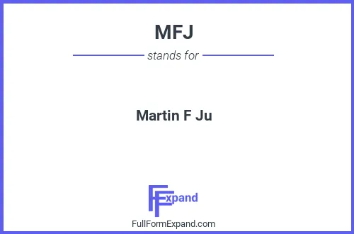 Full form of MFJ